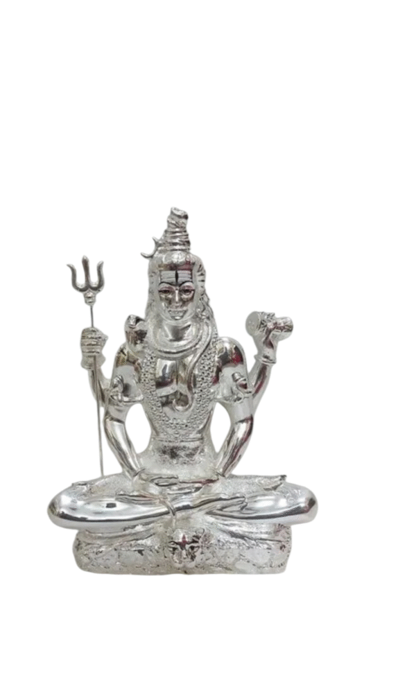 Silver Shiv Statue