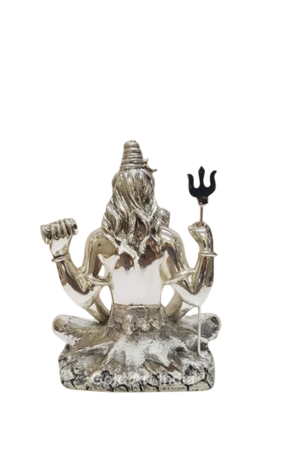 Silver Shiv Statue - Image 2