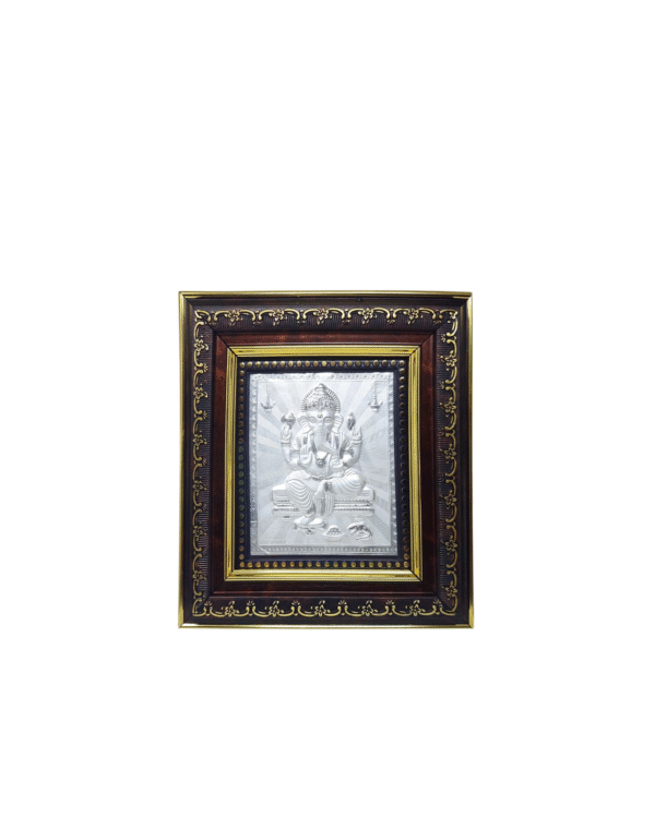 Lord Ganesha Silver Photo Frame