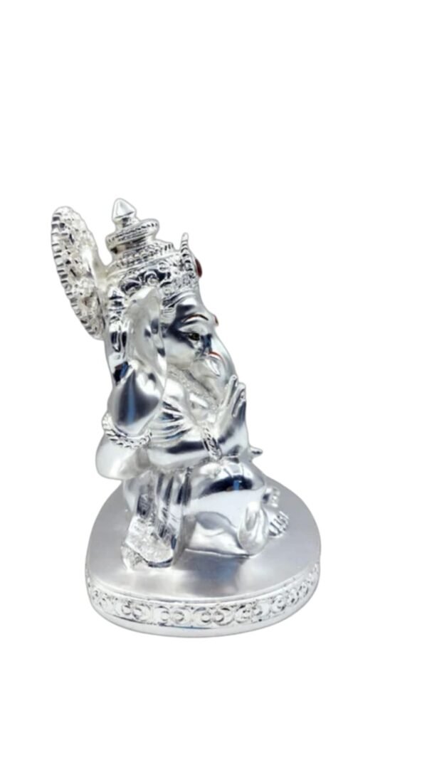 Silver Ganesh statue - Image 4