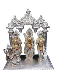 Silver Ram Parivaar Statue
