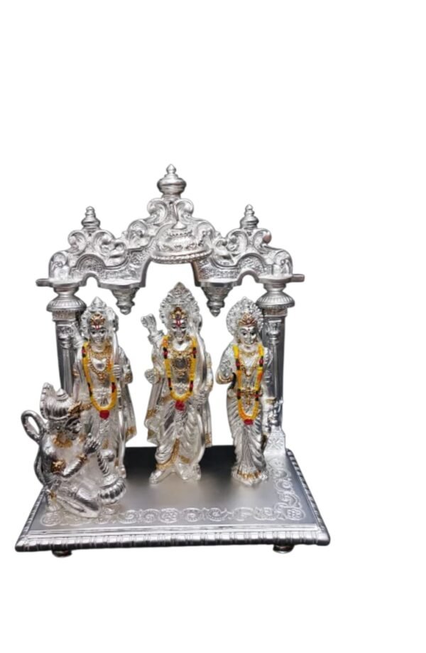 Silver Ram Parivaar Statue