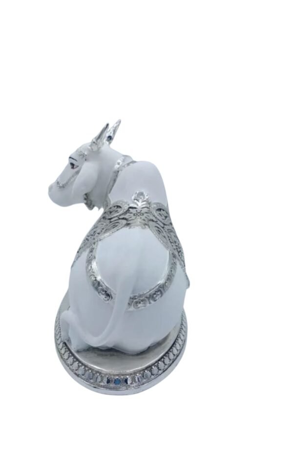Silver Nandi Statue - Image 3