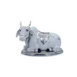 Silver Nandi Statue