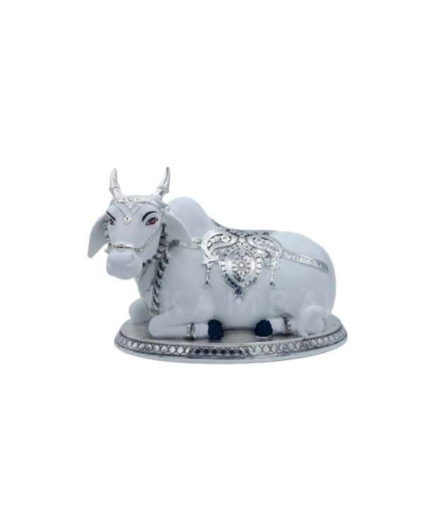 Silver Nandi Statue