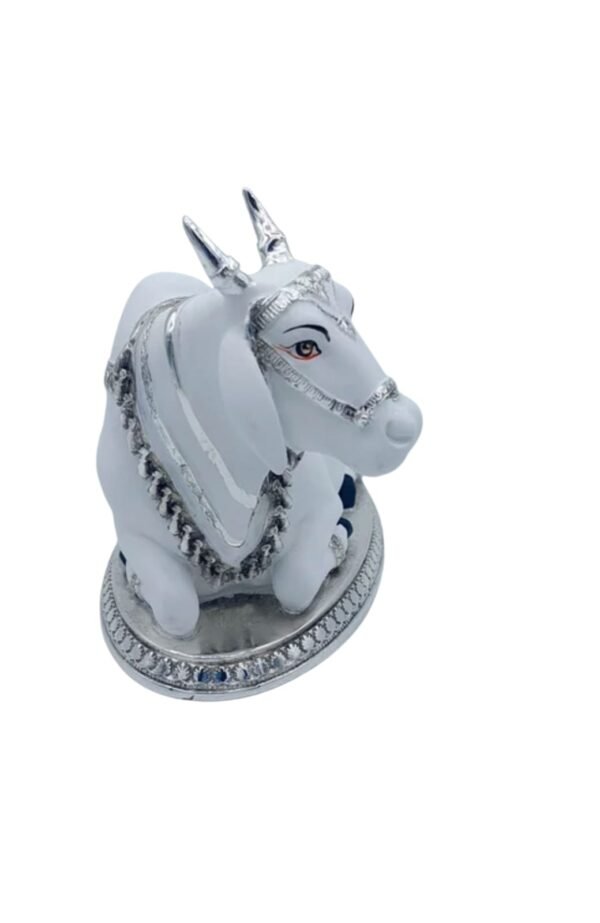 Silver Nandi Statue - Image 2