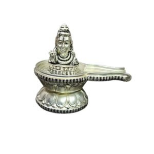 Shivling Silver Staute