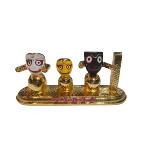 Lord Jaganath, Balaram, Subhadra & Sudarshana Silver Statue