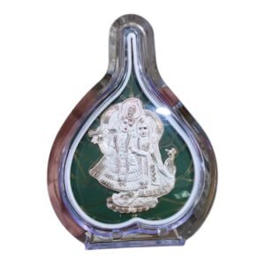 Radha Krishna Silver Frame Murti